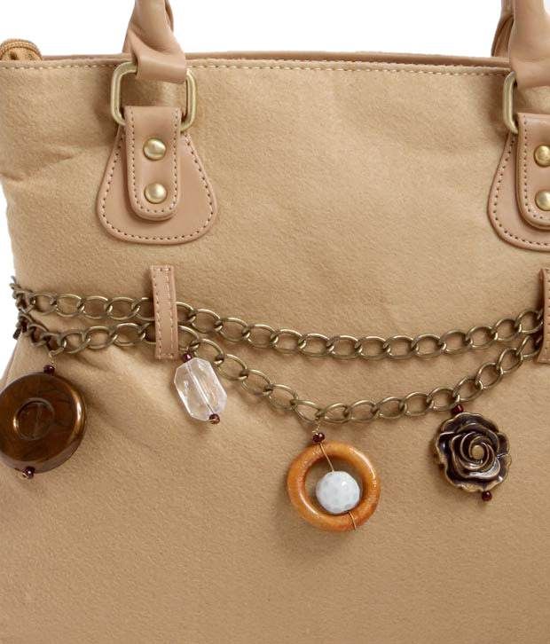 small beige handbag