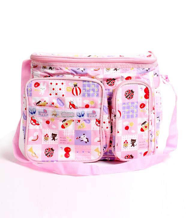 Buy WalletsnBags Pretty Pink Baby Diaper Bag at Best Prices in India - Snapdeal
