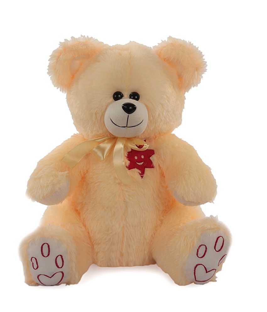 peach color teddy bear