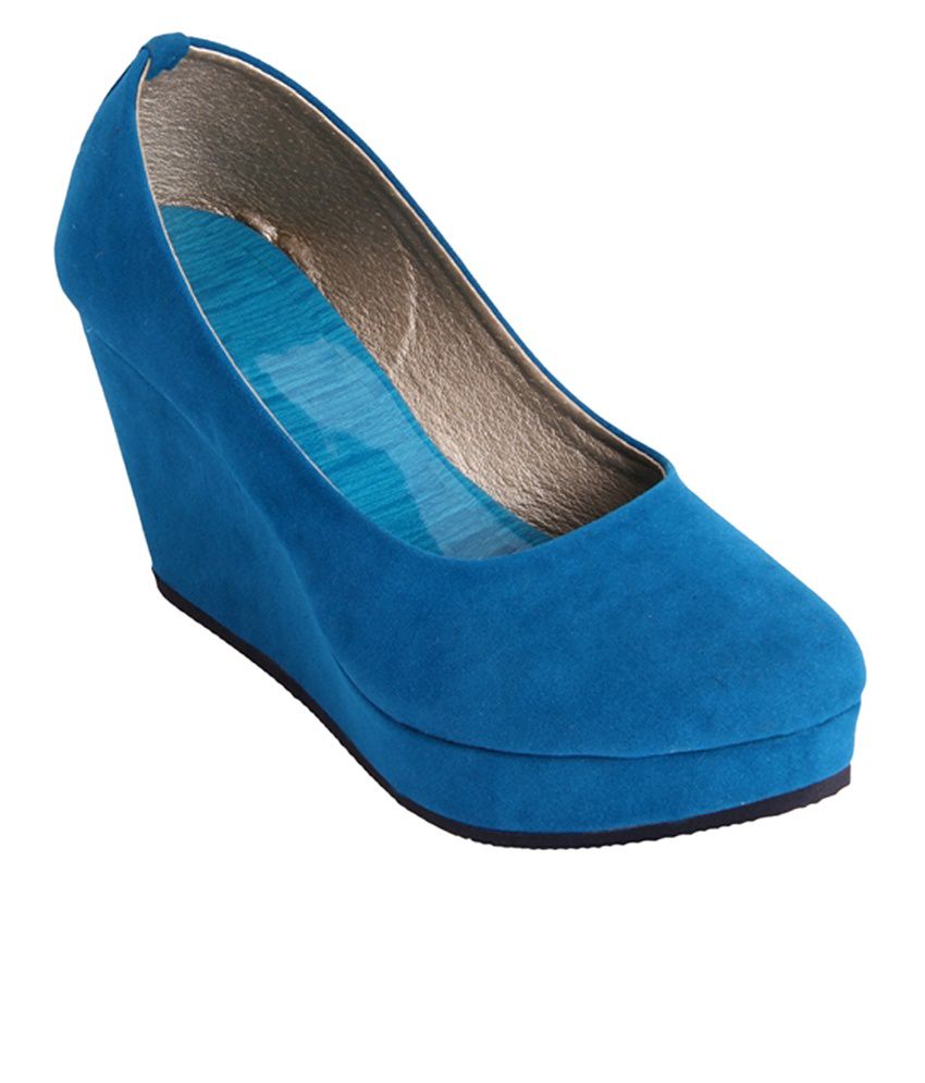 The Chor Blue Wedges Pumps Price in India- Buy The Fashion Chor Wedges Pumps Online at Snapdeal