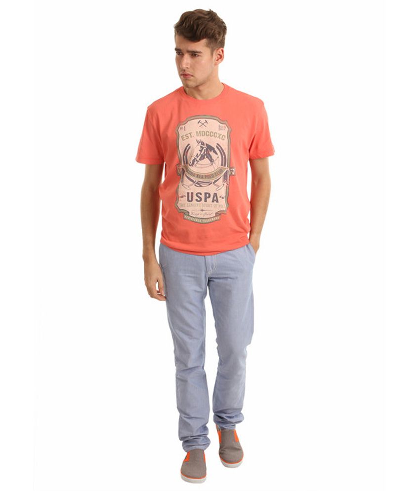 us polo assn round neck t shirt