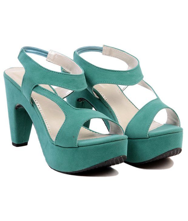 sea green high heels