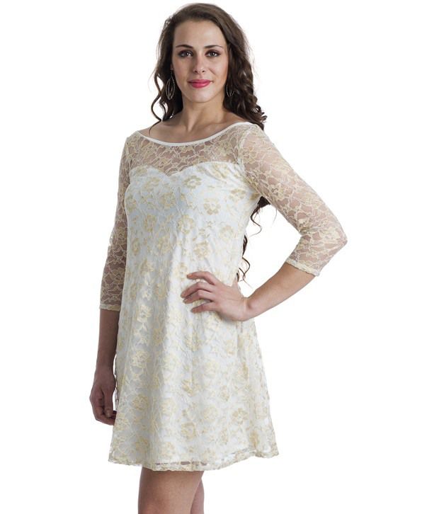 At499 White Lace Dresses - Buy At499 White Lace Dresses Online at Best ...