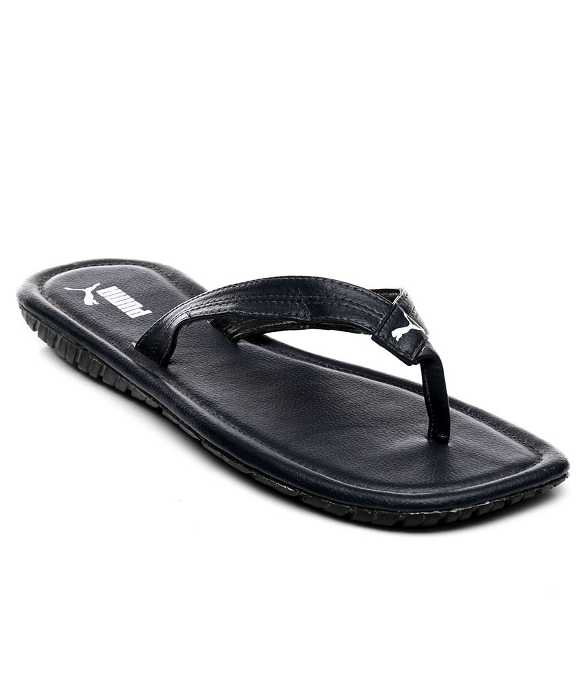 Puma Black Slippers Price in India- Buy 