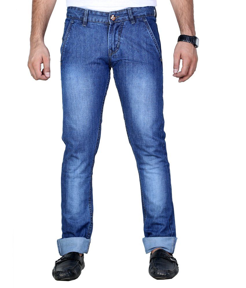 Shade-X Blue Men's Stretchable Denim Cafe - Buy Shade-X Blue Men's ...