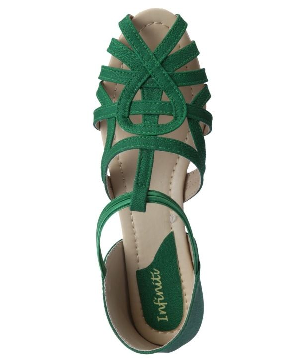 sage green flat sandals
