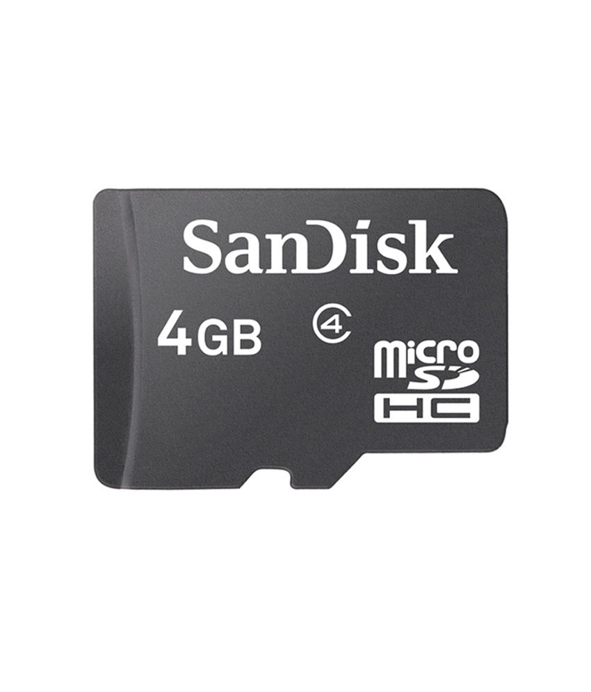 SanDisk microSDHC Card 4GB, CLASS 4