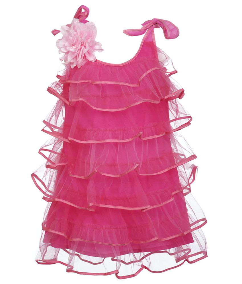 Frilly Dress with Piping - Buy Frilly Dress with Piping Online at Low ...