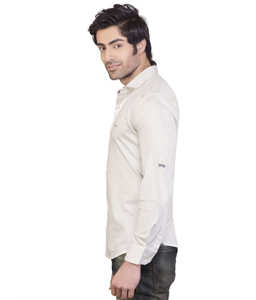 stretchable white shirt