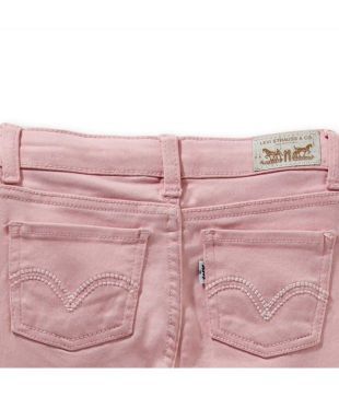 pink color jeans