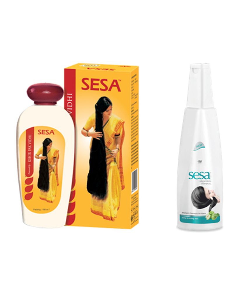 Sesa Hair Oil 180 Ml & Sesa Vita Protein Shampoo 170 Ml: Buy Sesa Hair Oil  180 Ml & Sesa Vita Protein Shampoo 170 Ml at Best Prices in India - Snapdeal