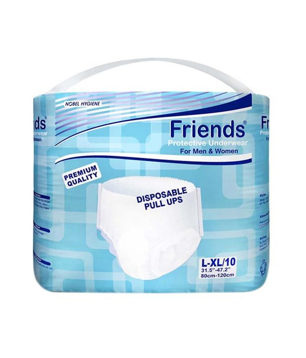 Friends Pull Ups Adult Diapers Disposable L Xl 10 Pcs Buy Friends Pull Ups Adult Diapers Disposable L Xl 10 Pcs At Best Prices In India Snapdeal