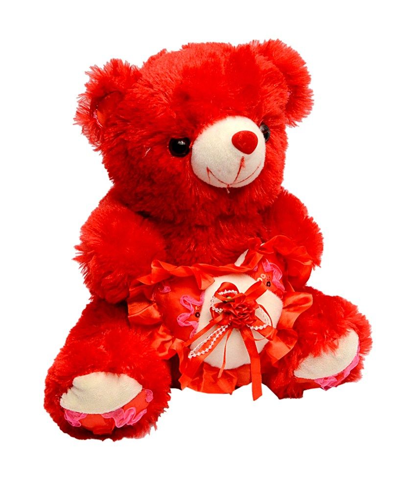 red heart teddy