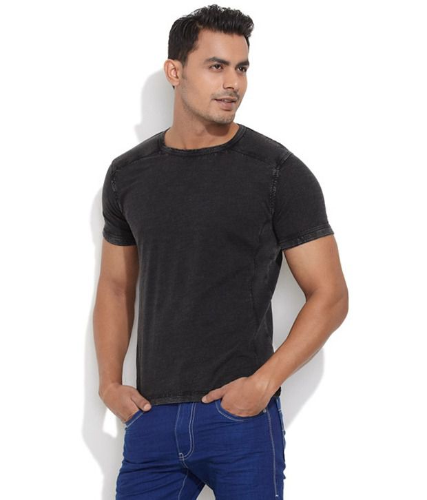Mossimo Black Cotton T-shirt - Buy Mossimo Black Cotton T-shirt Online ...