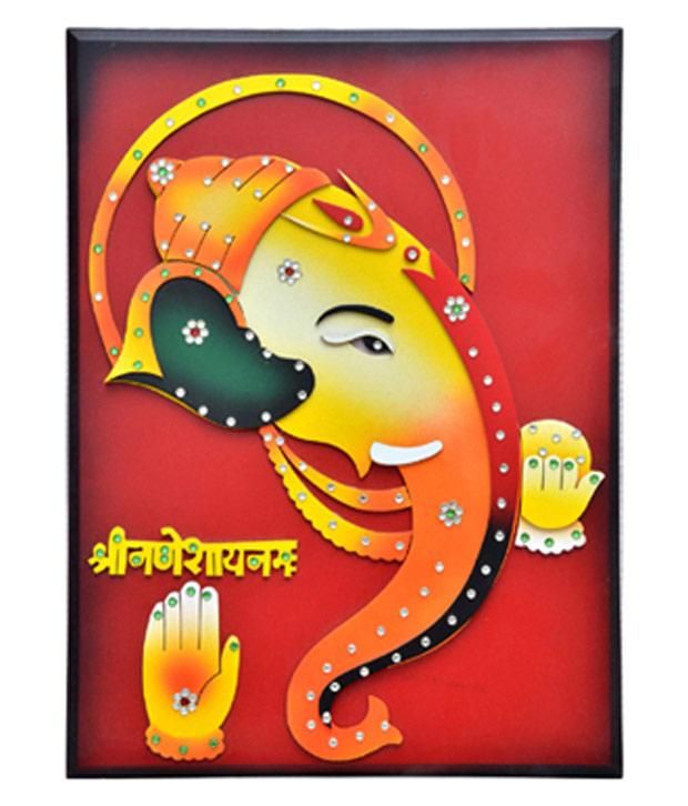 Shiva Z Yellow Colour Ganesh Idol Buy Shiva Z Yellow Colour