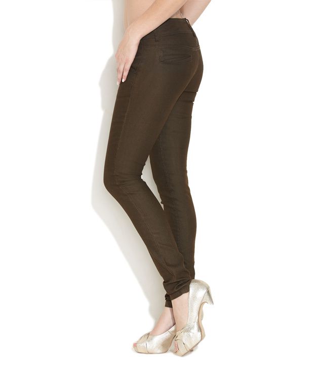 Recap Olive Green Bootylicious Push Up Jeans Buy Recap Olive Green