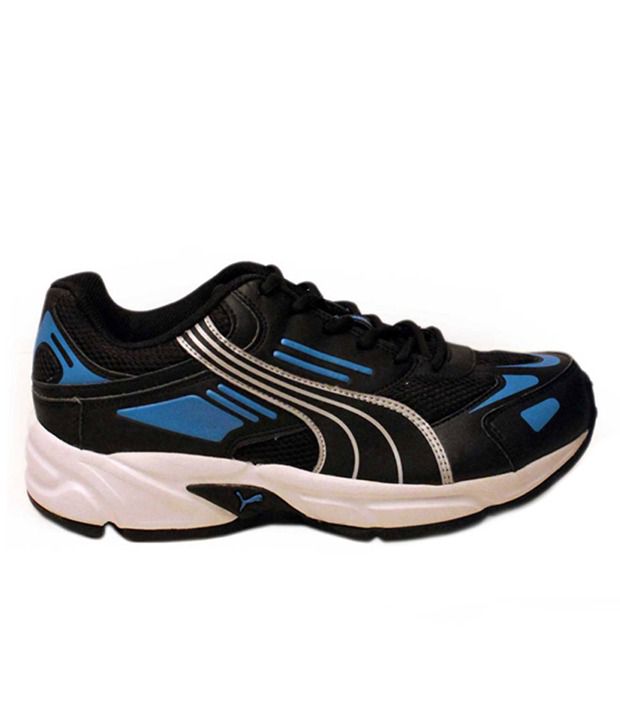 Puma Black Synthetic Leather Cat Runner 