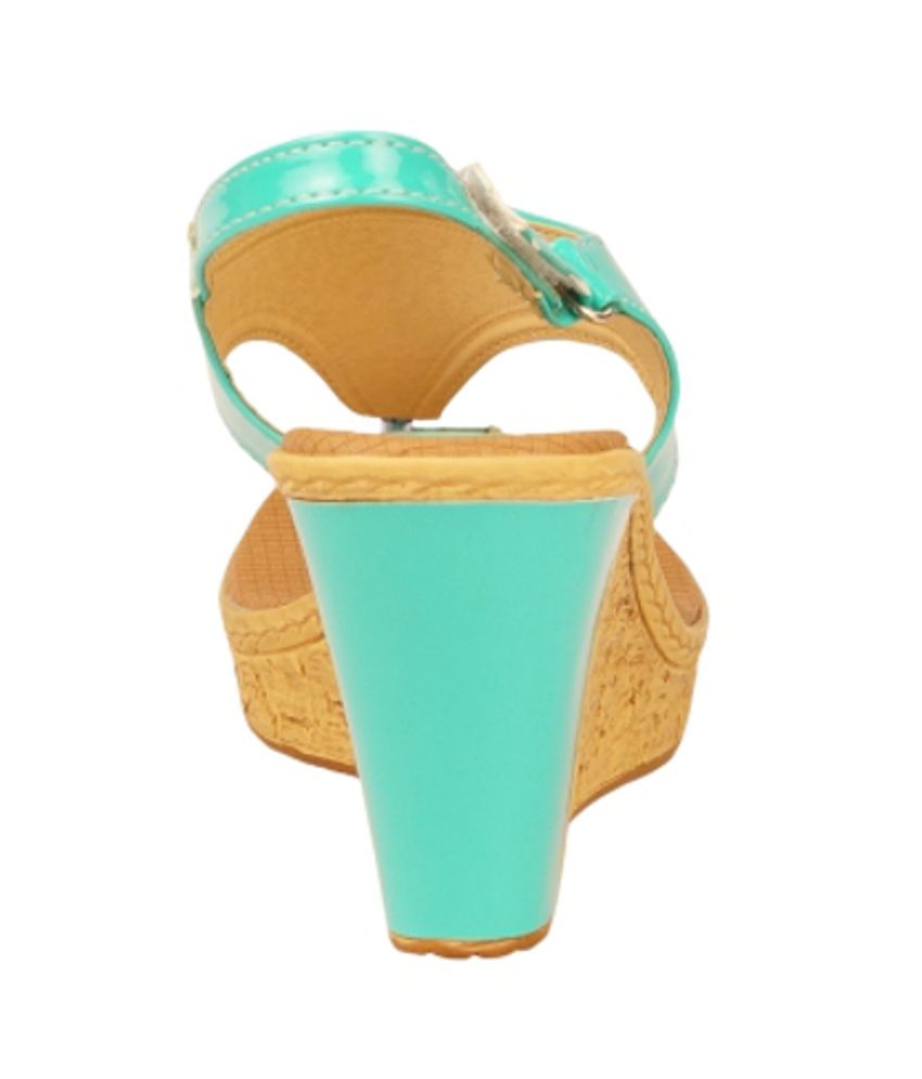Zachho Turquoise Wedges Sandals Price in India Buy Zachho Turquoise