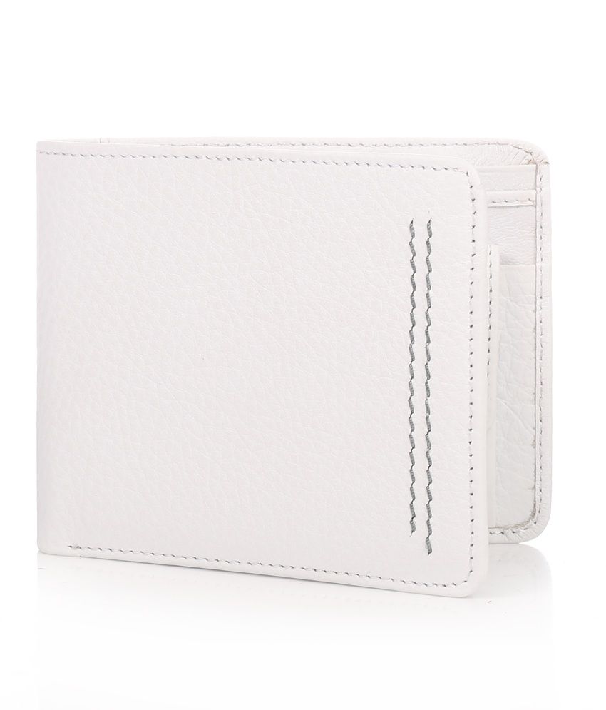 white designer wallet