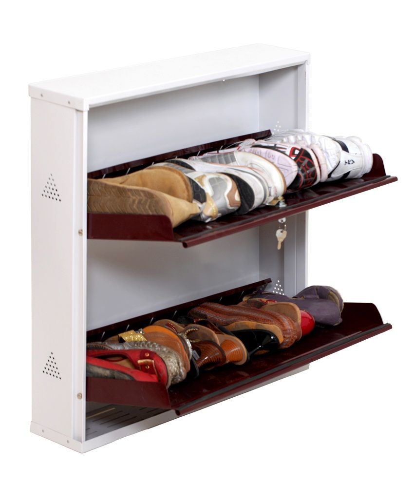 Shoe Rack 2 Shelf Metal Stand Design With Centralized Lock By Prab Buy Shoe Rack 2 Shelf Metal Stand Design With Centralized Lock By Prab Online At Best Prices In India On Snapdeal