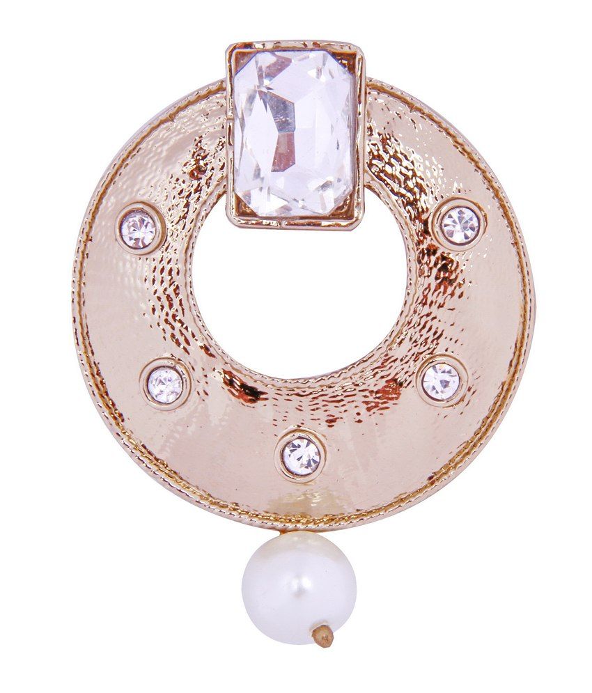 ROMAN KUNDAL SOLITAIRE Earrings (White) (7066) - Buy ROMAN KUNDAL ...
