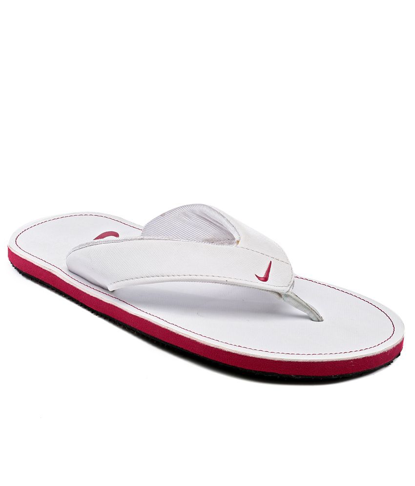 Buy Nike White Slippers Online at Snapdeal
