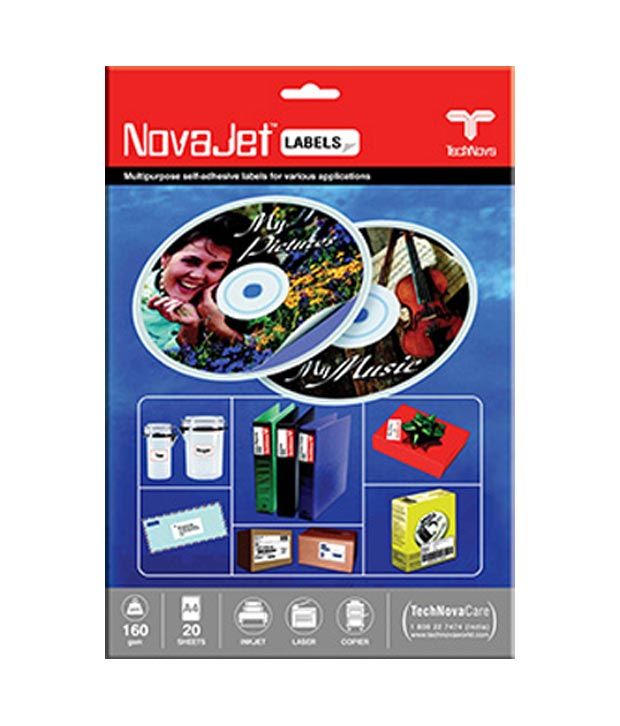 NovaJet Multipurpose Label-1 precut labels: Buy Online at Best Price in India - Snapdeal
