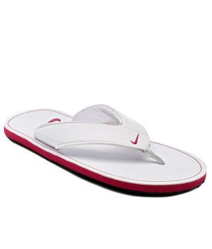 nike white slippers