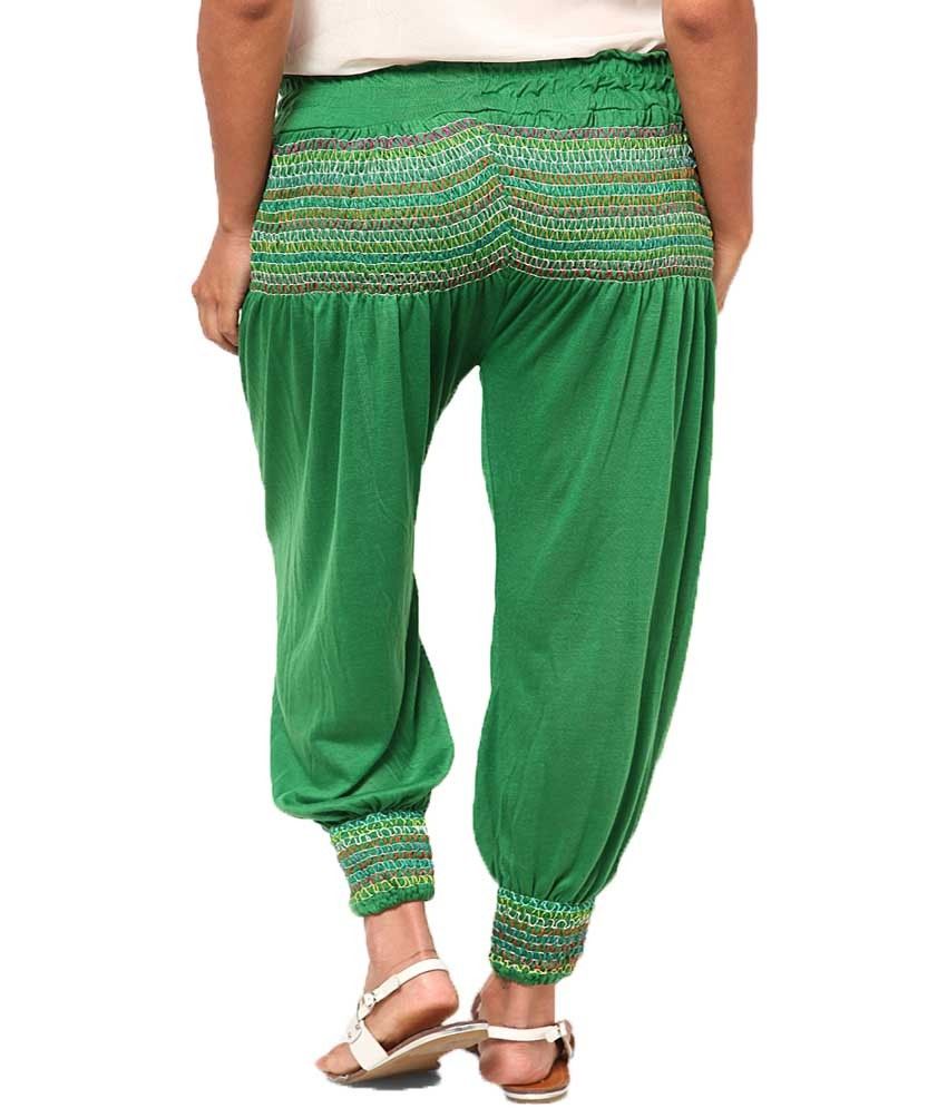 Castle Lifestyle Dark Green Harem Pant Price in India - Buy Castle ...