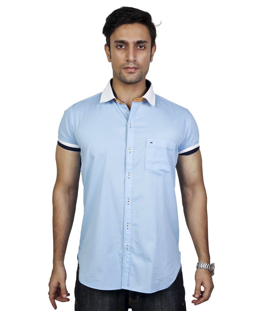 Richberry Blue Casuals Shirt - Buy Richberry Blue Casuals Shirt Online ...