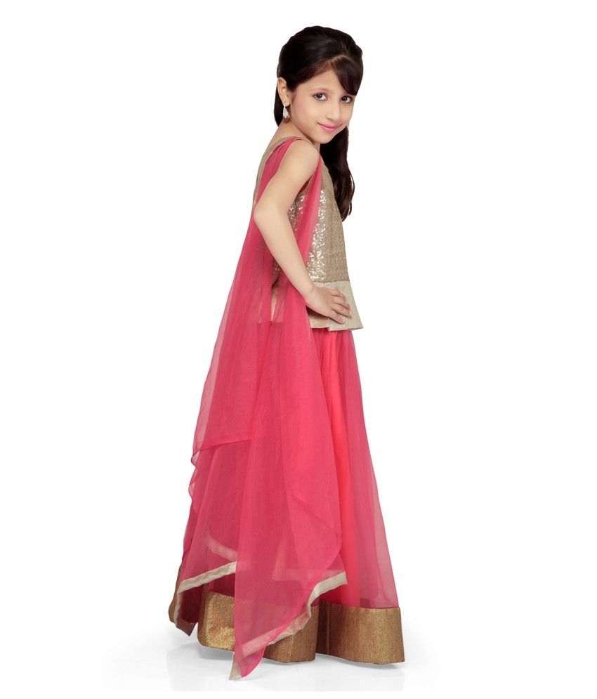 peplum kurti with lehenga