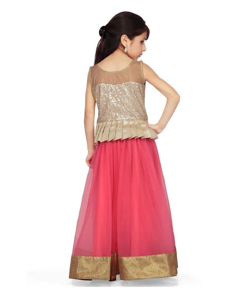 peplum kurti with lehenga