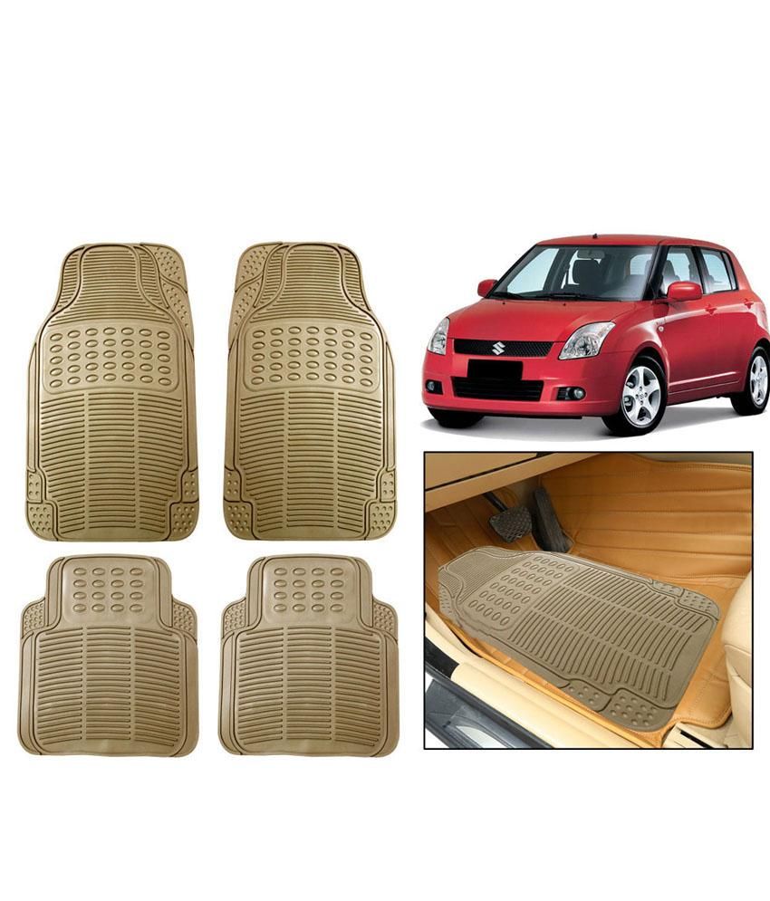 Autosun Beige Rubber Floor Mats For Maruti Swift Buy Autosun Beige Rubber Floor Mats For Maruti