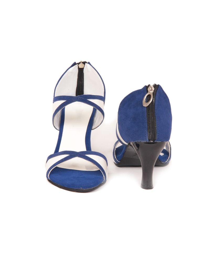 Sindhi Footwear Blue Stiletto Sandals Price in India- Buy Sindhi ...