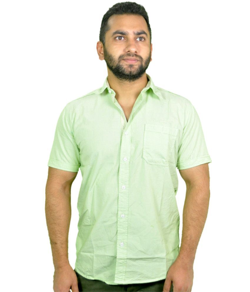 Pepe Je   ans Green Semi Formals Shirt