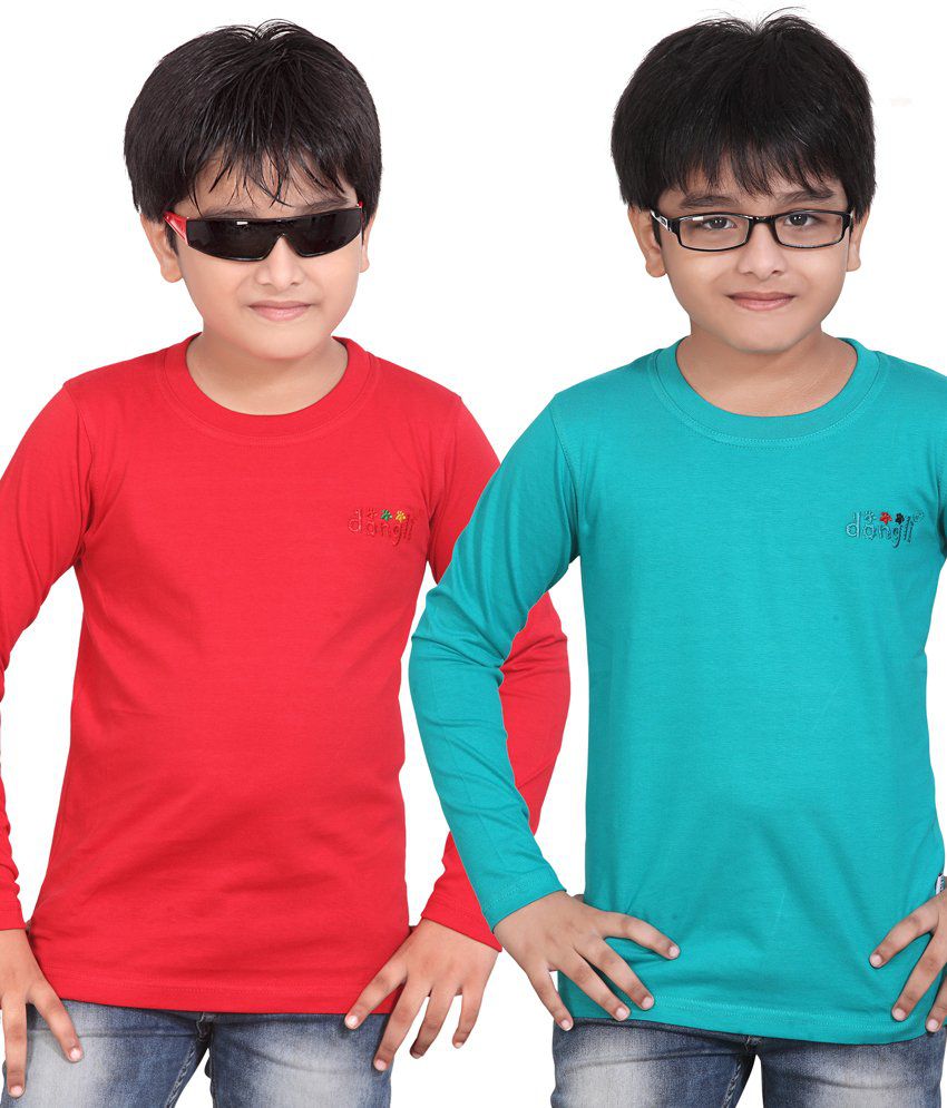Dongli Blue Full T-shirt For Boys