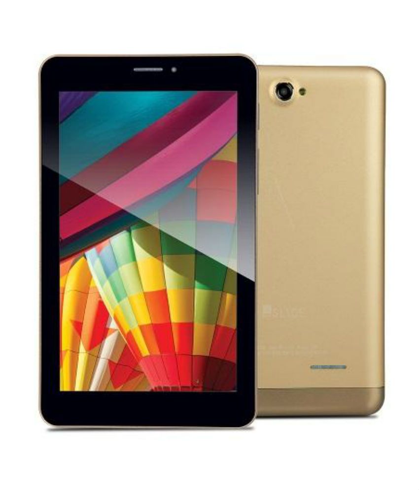 Iball Slide 3G Q7271 IPS20 8GB 3G Calling Tablet Gold Price Iball