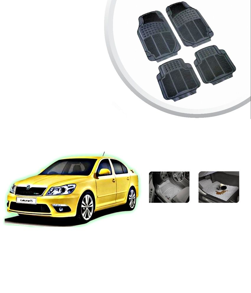 Autosun Skoda Laura High Quality Rubber Floor Mats Black Set Of