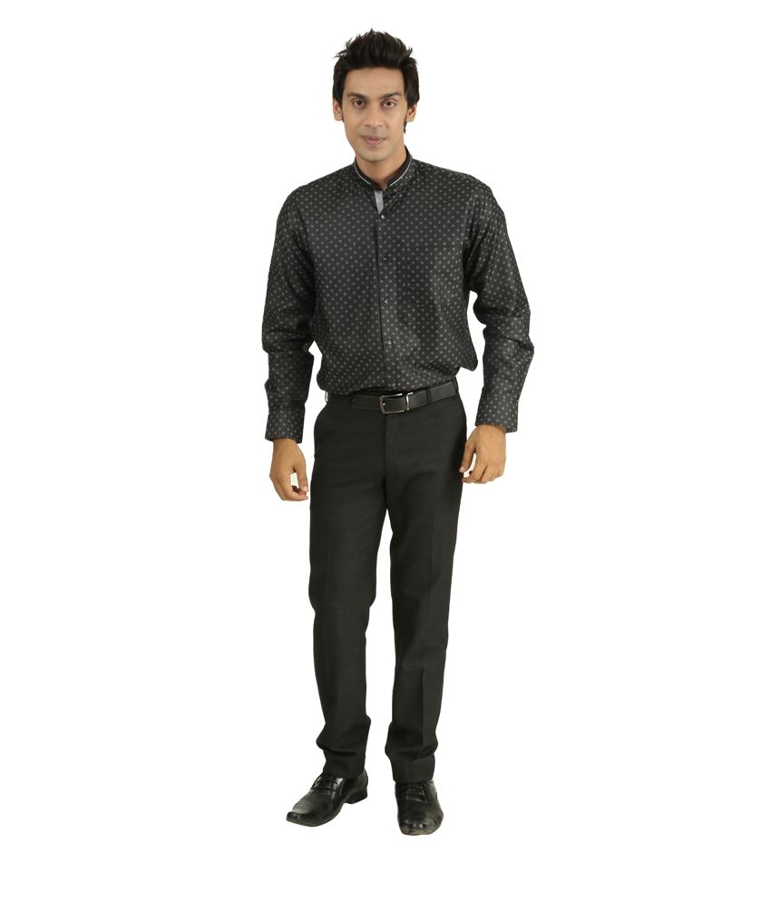 Callino Black Slim Fit Formal Shirt - Buy Callino Black ...