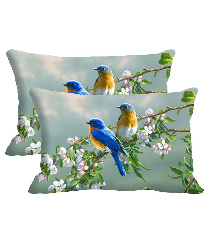     			Mesleep Beautiful Blue Pillow Cover 200TC