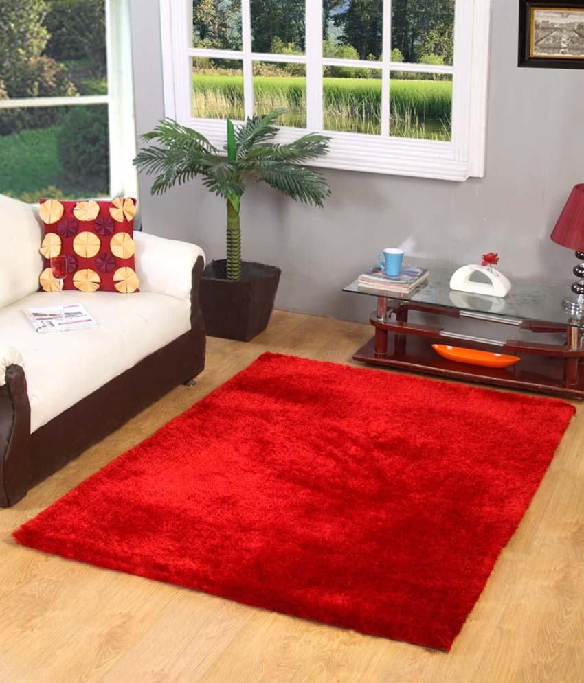 My House Solid Red Carpet Buy My House Solid Red Carpet Online at Low