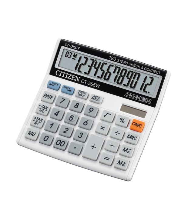     			Citizen CT-555W Basic Calculator