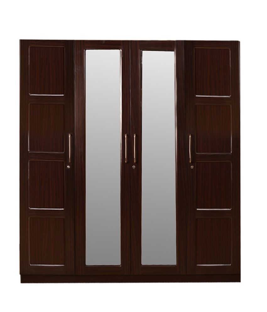 Hometown Shirley 4 Door Wardrobe In Mahogany Buy Online At