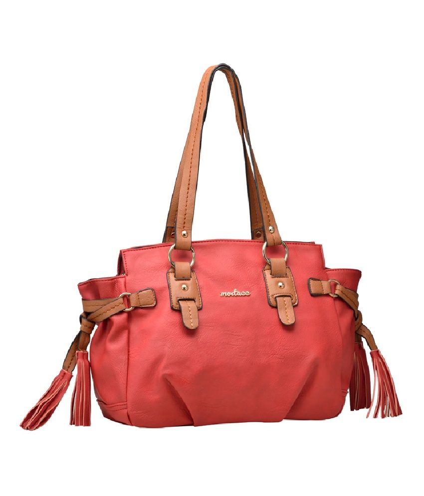 dark red shoulder bag