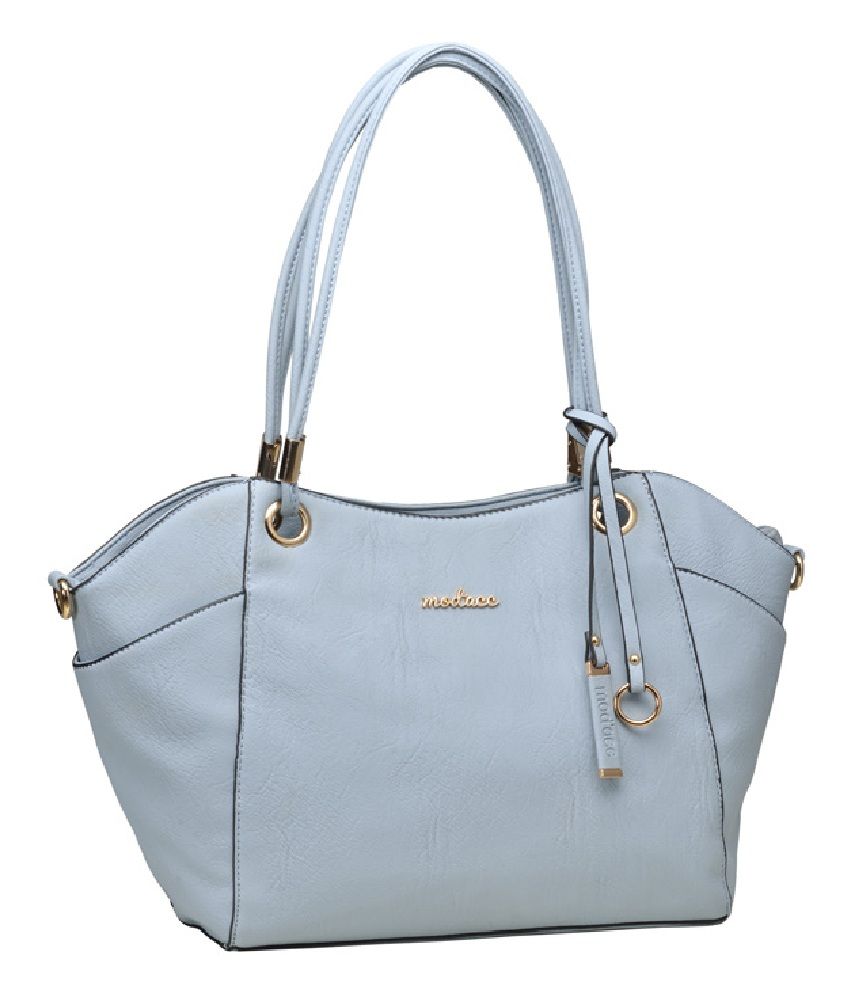 bright blue shoulder bag