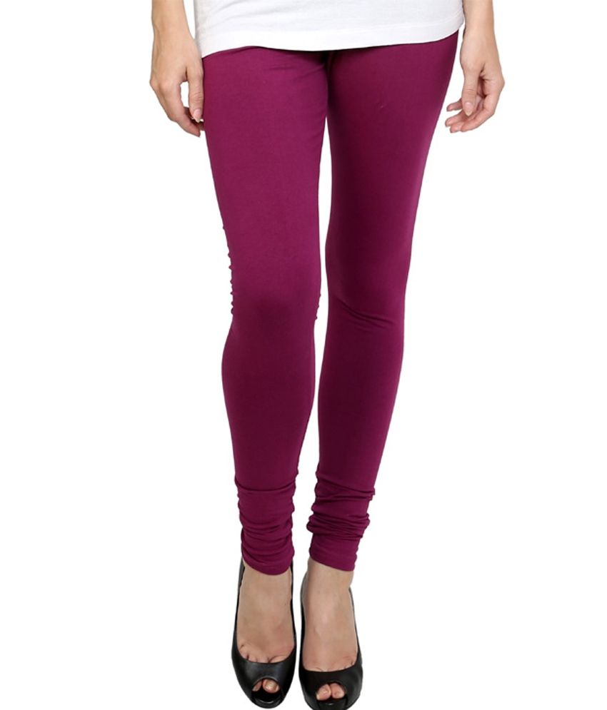 Pannkh Women Purple Leggings Price in India - Buy Pannkh Women Purple ...