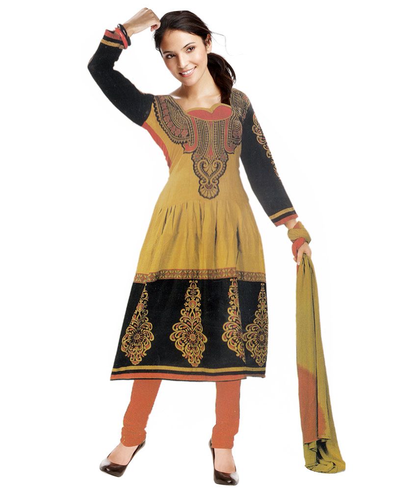 Buy Lado Cotton Printed Dress Material 
