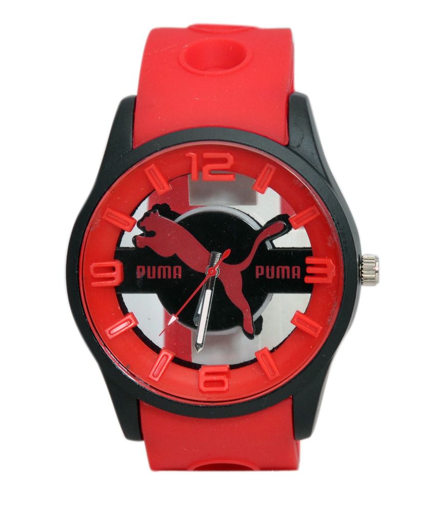 puma watch red