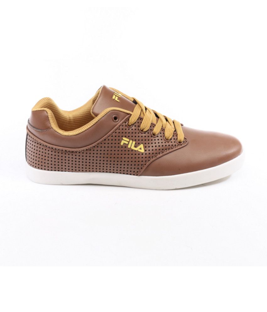 fila brown casual shoes