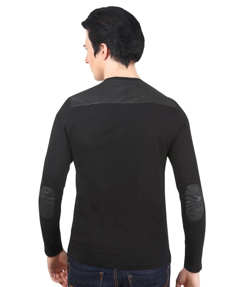 plain black full sleeves top